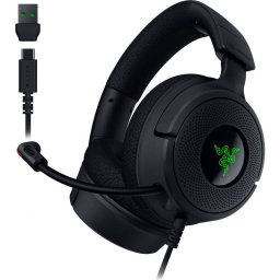 Casti Gaming Razer Kraken V4 X 7.1 Surround Sound Iluminare RGB Negru