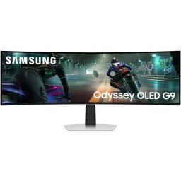 Monitor OLED Gaming Curbat Samsung Odyssey G9 G91SD LS49DG910SUXEN 49 inch DQHD 0.03ms 144Hz White