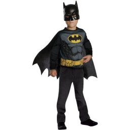 Costum Batman Copii Rubies Bluza Cu Pelerina 3ani+ Poliester Negru