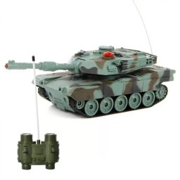 Tanc Militar Cu Telecomanda Procart A1m2 Tun Mitraliera Efecte Sonore Si Luminoase Reincarcabil Scara 1:32 6ani+ Verde