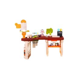 Supermarket pentru Copii Procart 52 Piese Sunete si Lumini Casa de Marcat Bani Falsi Espressor 3 Ani Multicolor