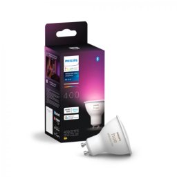 Bec LED Inteligent PHILIPS HUE GU10 4.2W 400 Lumeni RGB Alb