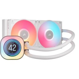 Cooler procesor Corsair iCUE LINK Titan 240 RX LCD RGB White