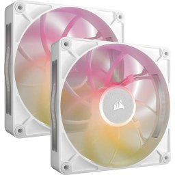 Ventilatoare carcasa Corsair iCUE LINK RX140 Max RGB 2x140mm Starter Kit White