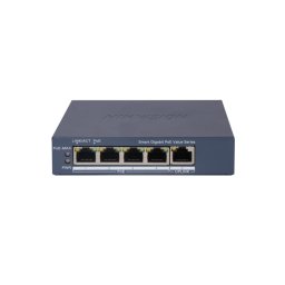 Switch Hikvision DS-3E1505P-EI 4 Ã Gigabit PoE port,1 Ã Gigabit RJ45 port Total PoE Power Budget 60W Gri