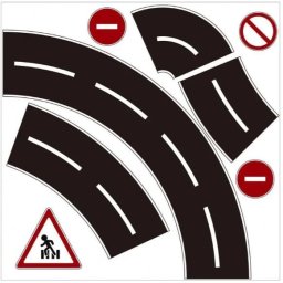 Banda Auto Mideer Pentru Circuit Si Curse De Masinute Negru