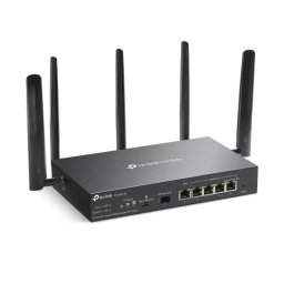 Router Wireless TP-Link Omada ER706W-4G VPN AX3000 Dual-Band Wi-Fi6 4G+ Cat6 5 Antene Externe Detasabile Negru