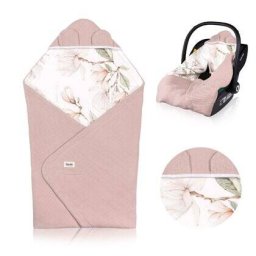 Paturica De Infasat Lionelo Pentru Scoica Auto Carucior Si Landou Inchidere Arici Velcro 90x90cm Bumbac 12-18luni Bej