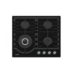 Plita Gaz Heinner HBH-M447IWFGBK 4 Arzatoare Aprindere Electrica Sticla Negru