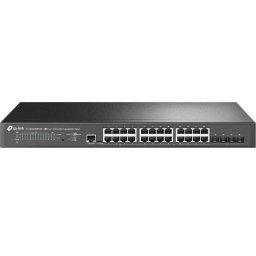 Switch TP-Link JetStream TL-SG3428XPP-M2 cu Management L2+ 24 Porturi 2.5Gbps si 4 Porturi 10Gbps SFP+ Negru