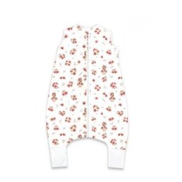 Sac De Dormit MimiNu Cu Picioruse De Iarna Din Bumbac Certificat Oeko Tex Standard 100 Cu Fermoar Pe Mijloc 87cm 3luni-2.5ani Design Ratusca Roz