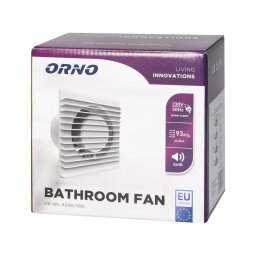 Ventilator Baie ORNO OR-WL-3200/100/TS Temporizator Montare in Perete Silentios 8W 2400RPM 100MM Alb