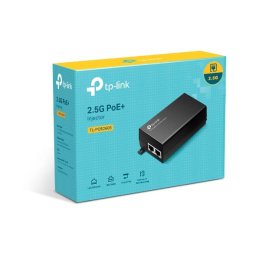 Injector PoE+ TP-Link POE260S 2x 2.5 Gigabit Compatibil IEEE 802.3af/at 30W Maxim 100M Carcasa Plastic Negru