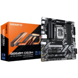 Placa de baza Gigabyte B860M DS3H Mainboard, Sockel 1851, Intel B860, mATX, DDR5