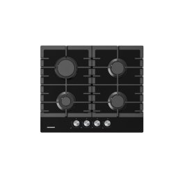 Plita Gaz Heinner HBH-M421IRFGBK Incorporabila 4 Arzatoare Aprindere Electrica Sticla Negru