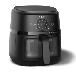 Friteuza Fara Ulei Philips NA220/00 Seria 2000 4.2l 13 Metode De Gatit Fereastra De Gatit Ecran Tactil Tehnologie RapidAir Controlul Timpului Pana La 60min Negru