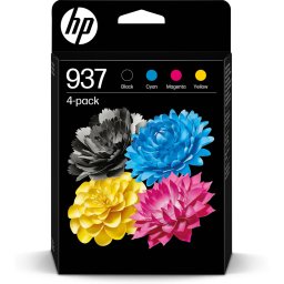 Pachet 4 Cartuse Inkjet HP 937 (6C400NE) Negru-Color