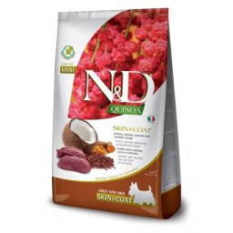 Hrana Pentru Caini Farmina N&D Quinoa Dog Skin&Coat Venison Coconut Adult Mini 2.5kg