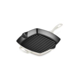 Tigaie Grill Le Creuset Signature Collection 26CM Fonta Emailata Meringue
