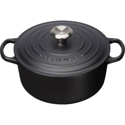 Oala cu Capac Le Creuset Signature Collection 20CM Fonta Negru