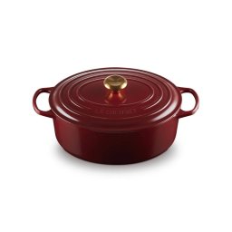 Oala Ovala cu Capac Le Creuset Signature Collection 31CM Fonta Emailata Rhone