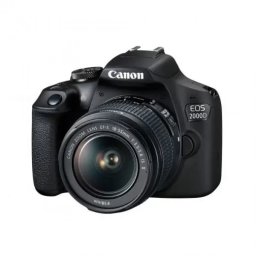 Aparat Foto DSRL Canon EOS 2000D (2728C003) 24.1MP EF-S 18-55MM IS II Wi-Fi Negru