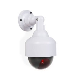 Camera Falsa De Supraveghere Delight Dummy Design Dome Uz Interior LED Baterii Alb