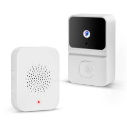 Set Sonerie Video Delight Smart Wi-Fi Baterie HD Microfon Difuzor Alb