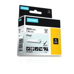 Banda de Etichete Dymo Rhino 1805430 24mm x 5.5m Negru-Alb