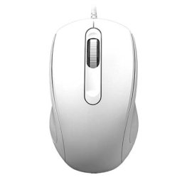 Mouse Optic Omega Mysz 3D cu Fir 1200dpi Alb