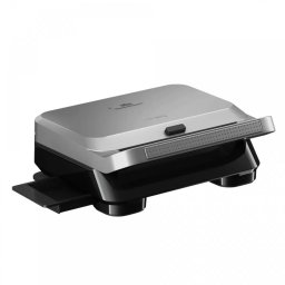 Sandwich Maker Braun SnackMaker 5 (SM5006) 2 Seturi Placi Detasabile Invelis Antiaderent Premium Tava Colectare Grasime 800W Argintiu/Negru