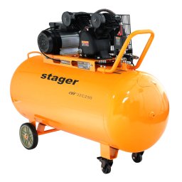 Air 32C250 compresor aer 250L 10bar 324L/min monofazat angrenare Stager curea
