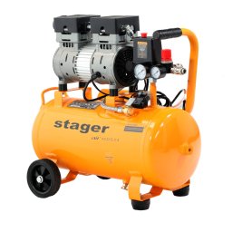 Air 14DS24 compresor aer 24L 8bar 135 L/min monofazat angrenare directa, Stager silentios
