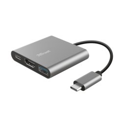 Docking Station Trust Dalyx 3-In-1 Multiport USB-C Gri