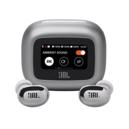 Casti Bluetooth JBL Live Buds 3 Hi-Res Audio TWS ANC Argintiu