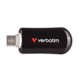 USB Flash Drive Verbatim Plectra 64GB USB-C 3.2 Gen 1 Negru