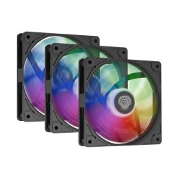 Ventilator Carcasa Genesis x3 buc Oxal 120 ARGB 46CFM 1450RPM Negru