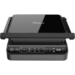 Gratar Electric TESLA GR500BG 6 Programe Control Digital 2000W Negru
