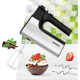 Mixer de Mana Heinner HM-500BKSS Viteza Variabila 500W Negru/Argintiu