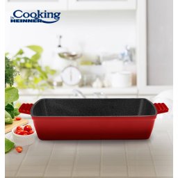 Tava Fonta Emailata Heinner Red Line 33x23x7CM Rosu