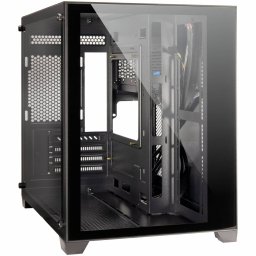 Carcasa PC Inter-Tech C-501 Aspect Mini Tower Dual Chamber fara Sursa Negru