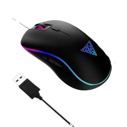 Mouse Gaming cu Fir Gamdias Aura GS3 Iluminare RGB 3600DPI Negru
