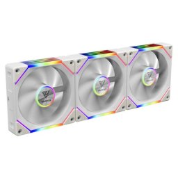 Set 3 Ventilatoare Gamdias Aeolus P2 1203 120MM Iluminare aRGB Alb