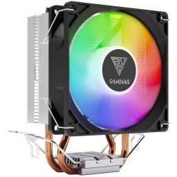 Cooler Procesor Gamdias Boreas E1 210 Lite Iluminare fRGB Negru/Argintiu