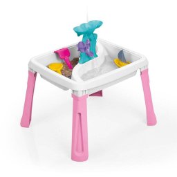 Masuta cu Activitati 3in1 Dolu D2577 pentru Copii Varsta 2 Ani+ Alb/Roz