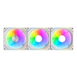 Ventilator Carcasa darkFlash Gauss G24 3in1 2000RPM 33.55dBA 52.96CFM RGB Alb