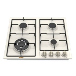 Plita Incorporabila Samus PSG-64VS3 Design Rustic 4 Arzatoare pe Gaz Panou Frontal Aprindere Electrica 58CM Bej