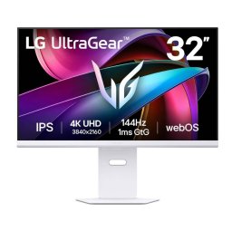 Monitor LG UltraGear 32G810SA-W 32inch IPS 4K UHD 1ms 144Hz AI Smart Gaming Alb