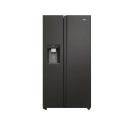 Side By Side Haier HSW59F18EIPT SBS Clasa E 601L TNF Display Touch 37dB 177/90Cm Negru