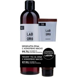 Set LABOR8 Micellar Water 300 ml + Face Cleansing Scrub Gel 125 ml